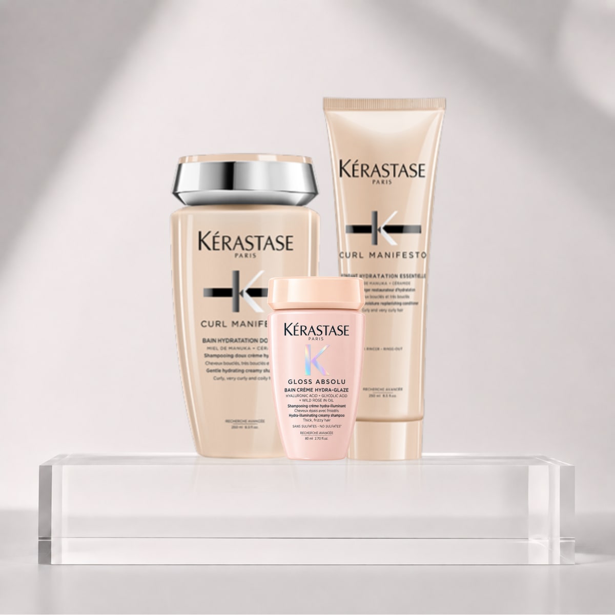 Kerastase Curl Manifesto Pack Shampoo 250ml + Acondicionador 200ml + Travel Size1