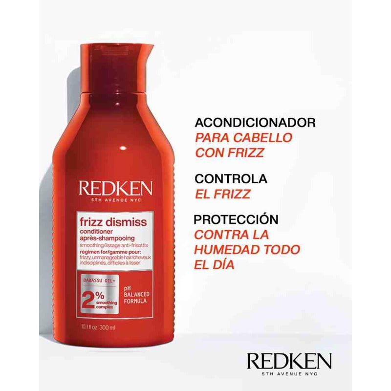 Pack Duo Redken Frizz Dismiss – Shampoo 300 ml, Acondicionador 300 ml + neceser de regalo3