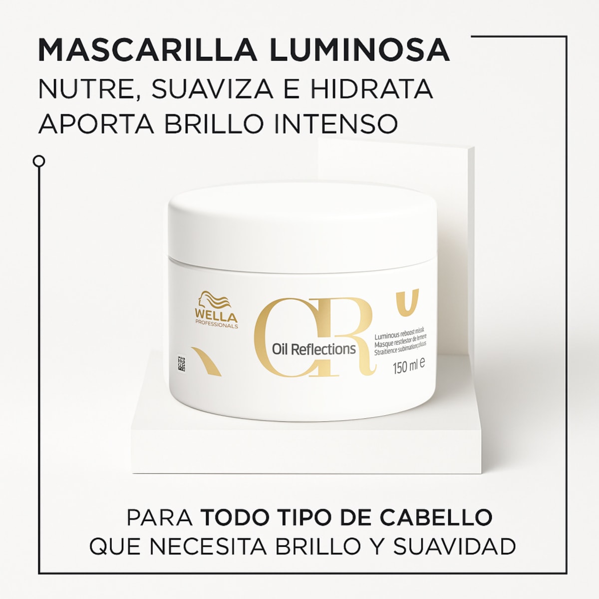 Mascarilla Wella Oil Reflections 150 ml – Nutrición y Brillo Intenso2