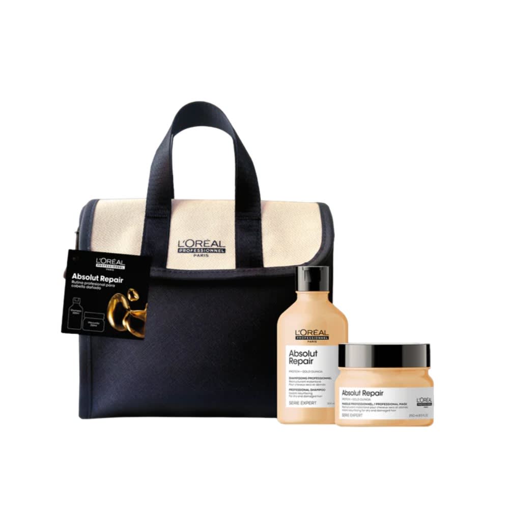 Pack L’Oréal Professionnel Absolut Repair – Shampoo + mascarilla + Neceser de regalo1