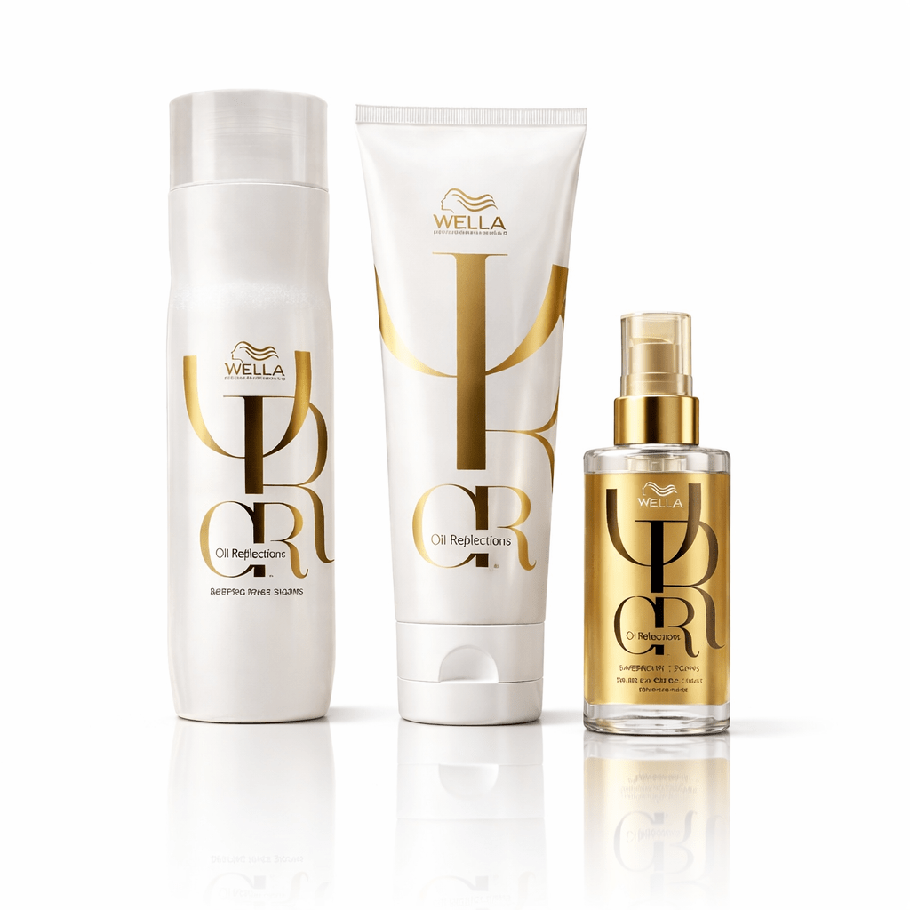 Wella Professionals Oil Reflections Pack Shampoo + Acondicionador + Aceite para Cabello Opaco y Sin Brillo2