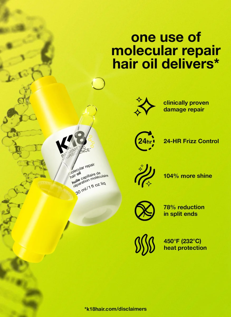 K18 Aceite capilar de reparación molecular2