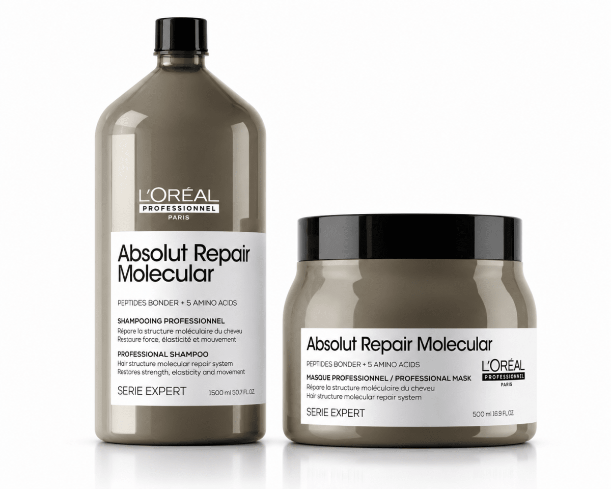 Loreal Professionnel Absolut Repair Molecular pack reparación molecular shampoo 1500 ml + mascarilla1