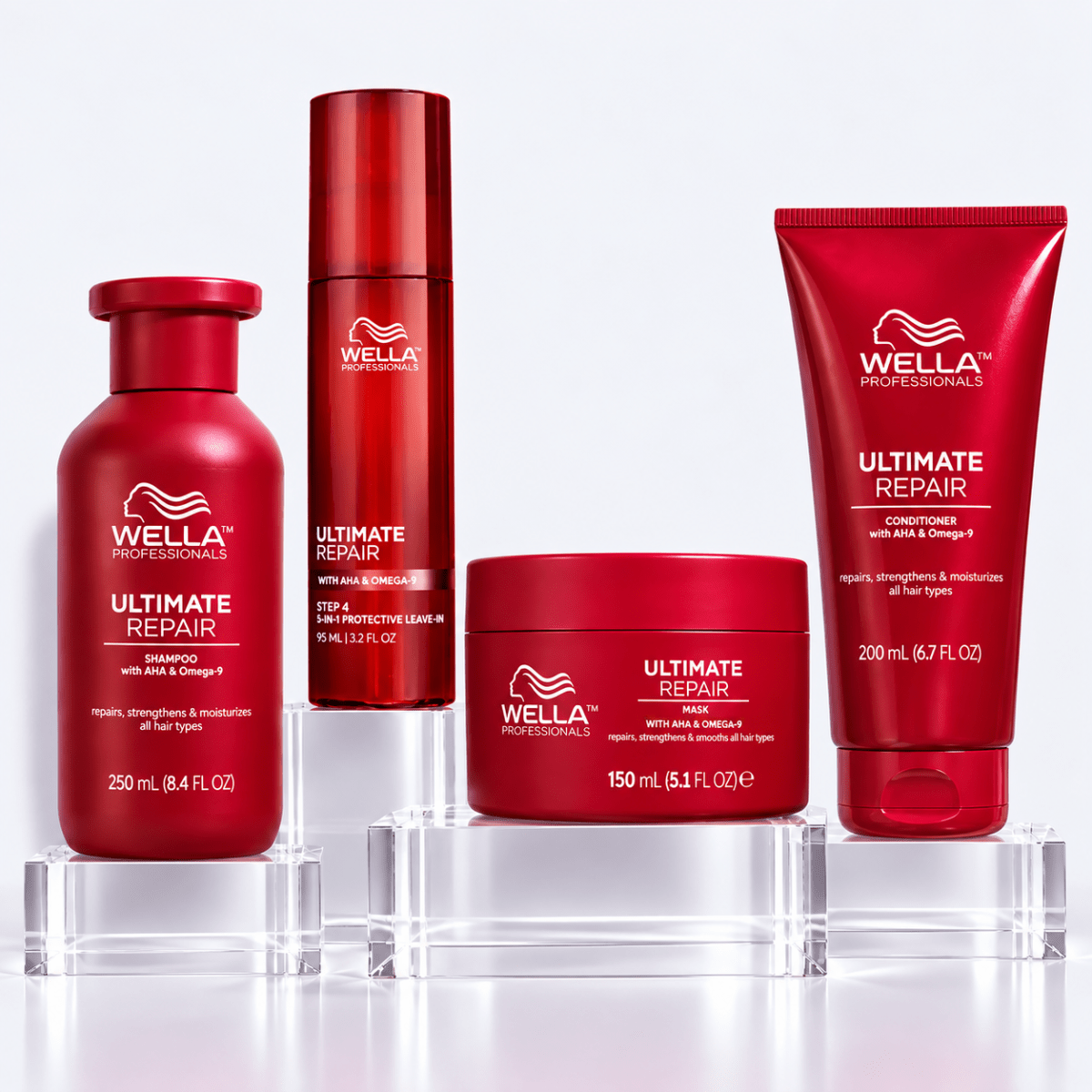 Wella Ultimate Repair Pack Shampoo 250 ml + Mask 150 ml + Conditioner 200 ml + Leave-In 95 ml1