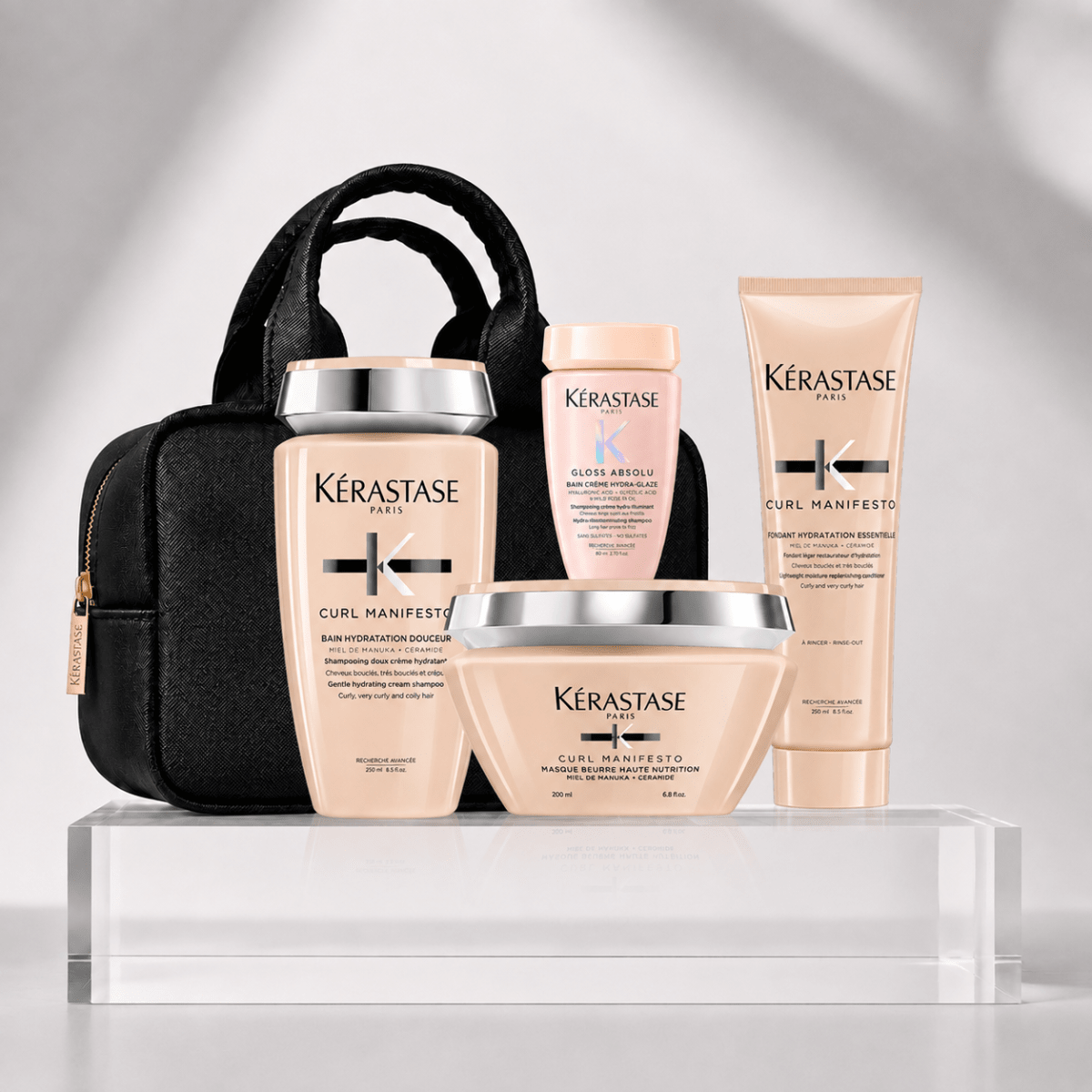 Kerastase Curl Manifesto Pack Shampoo 250ml + Acondicionador 200ml + Mascarilla 200ml + Travel Size1