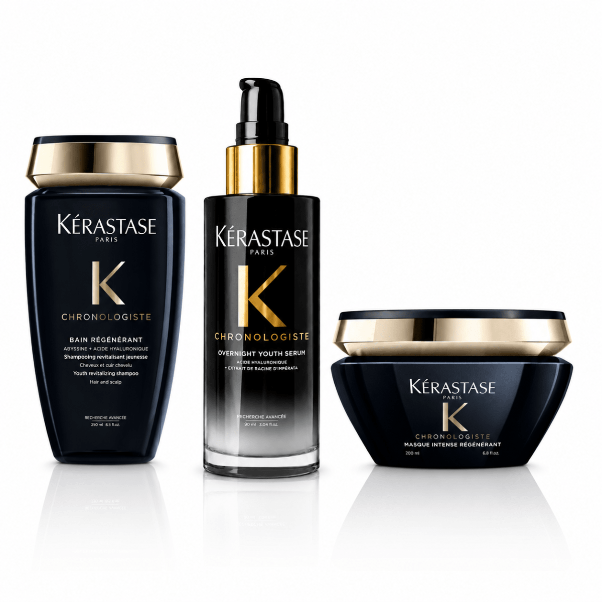 Kerastase Chronologiste pack Shampoo 250 ml + Mascarilla 200 ml + Overnight Youth Serum 90 ml1