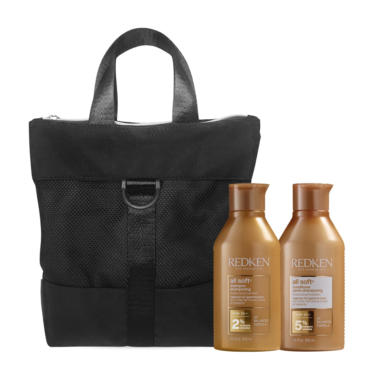 Pack Duo Redken All Soft – Shampoo 300 ml, Acondicionador 300 ml + Neceser de regalo2