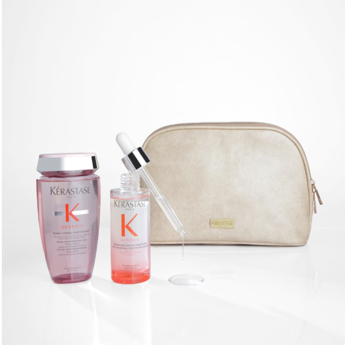 Kérastase Genesis Pack Anticaída Shampoo 250ml + Sérum 90ml + Neceser1