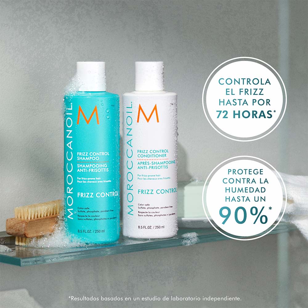 Moroccanoil Pack Frizz Control Shampoo 250 ml + Acondicionador 250 ml + Spray 160 ml + Tratamiento 25 ml + Neceser3