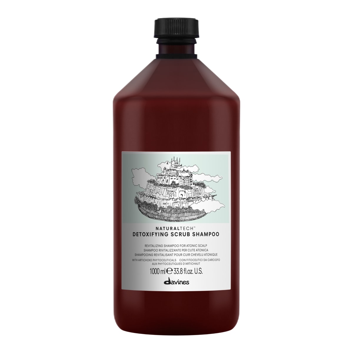 Davines Naturaltech Detoxifying Shampoo Exfoliante Cuero Cabelludo 1000 ml1