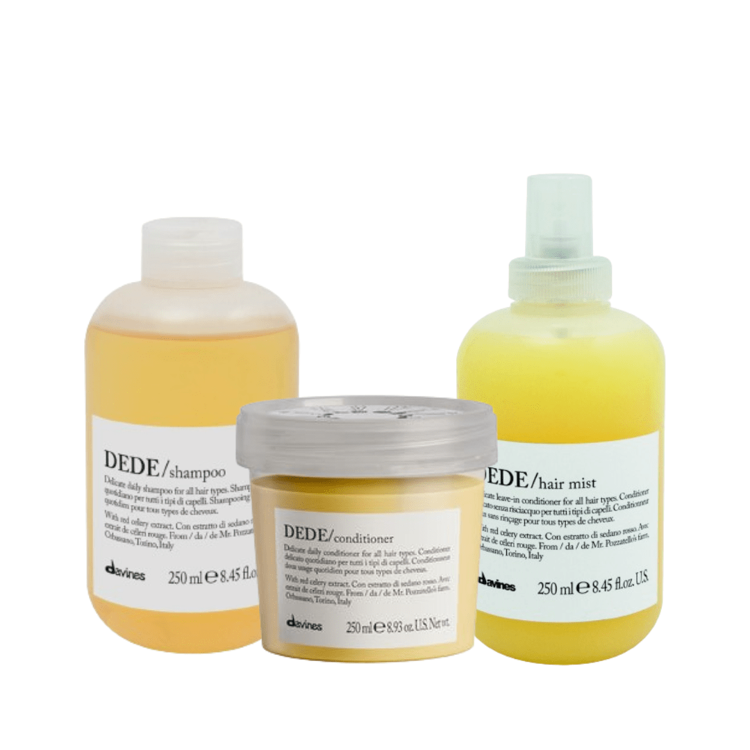 Davines DEDE Pack Shampoo 250 ml + Acondicionador 200 ml + Hair Mist 250 ml Cabello Delicado1