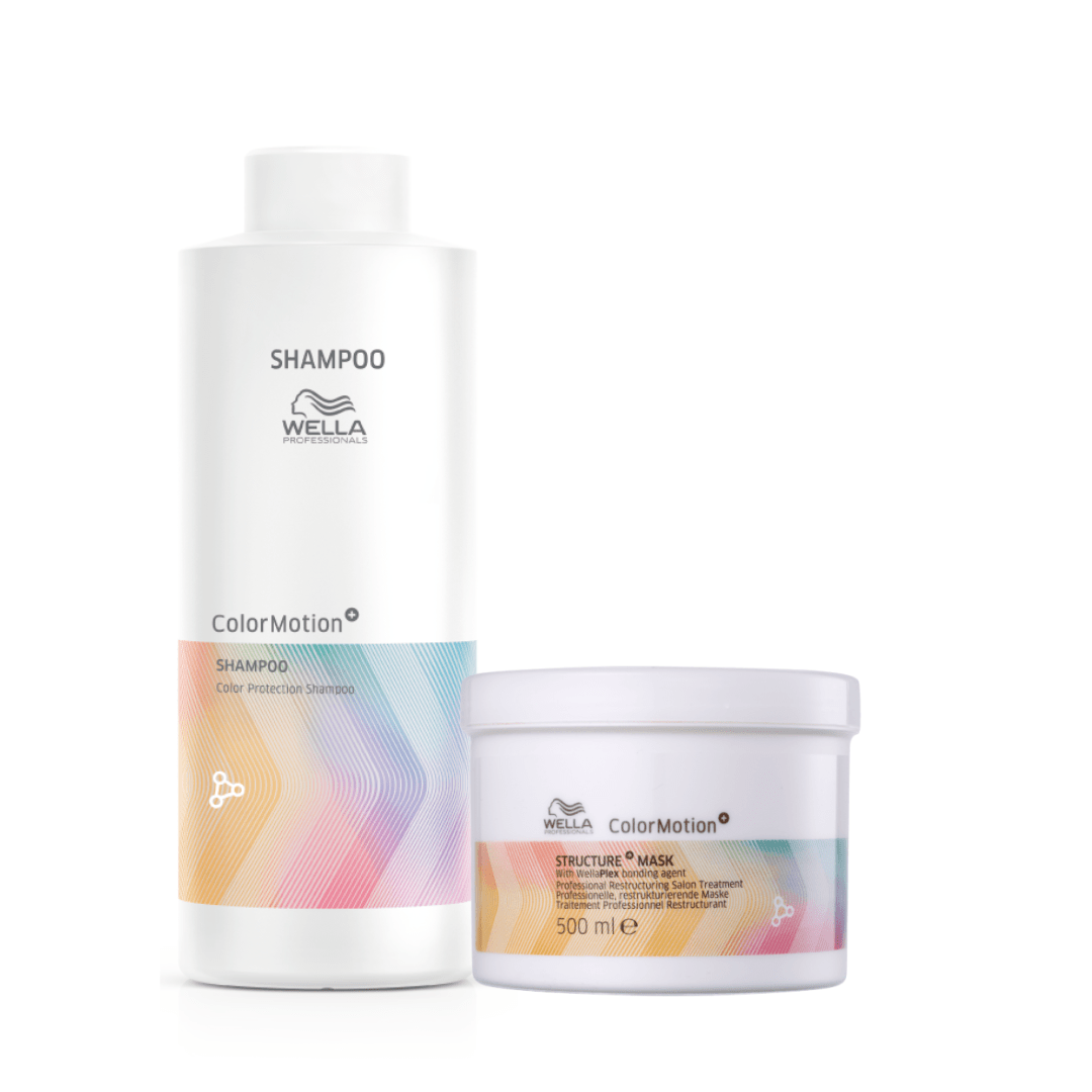 Wella Professionals ColorMotion+ Pack XL Shampoo + Acondicionador + Mascarilla Cabello Teñido1