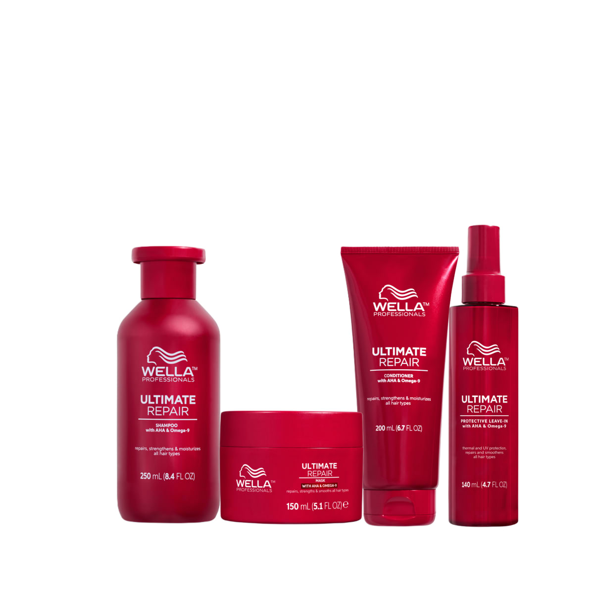 Wella Ultimate Repair pack Shampoo+ Acondicionador+ Mascarilla + Leave in1