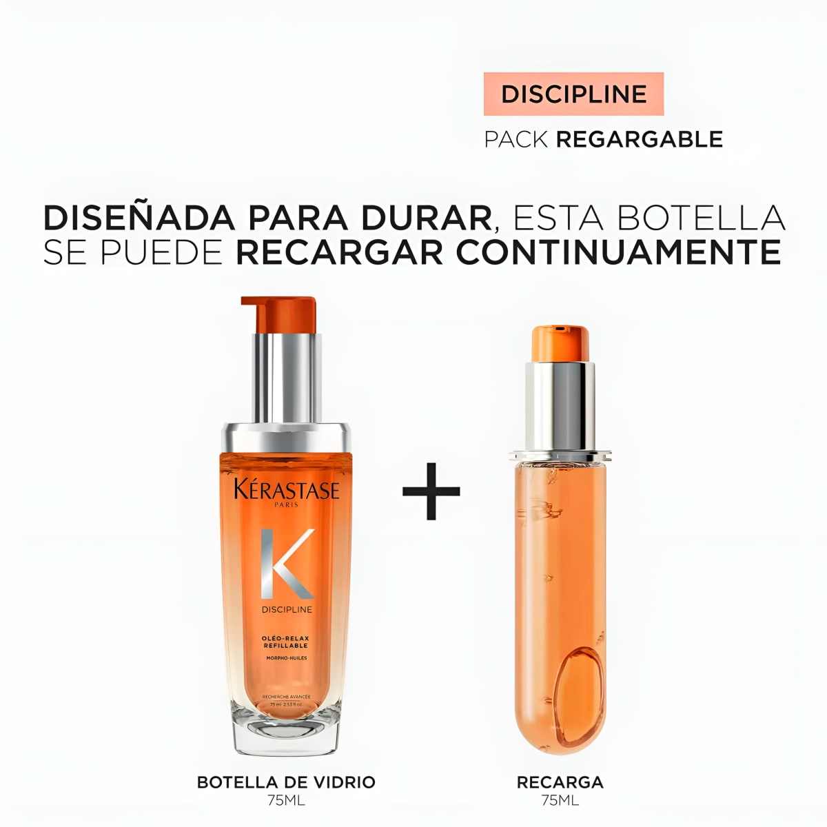 Kerastase L'HUILE OLEO-RELAX RECARGABLE 75 ML para cabello con frizz2