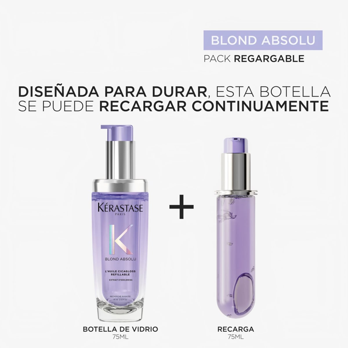 KERASTASE BLOND ABSOLU L'HUILE CICAGLOSS RECARGABLE 75ML2