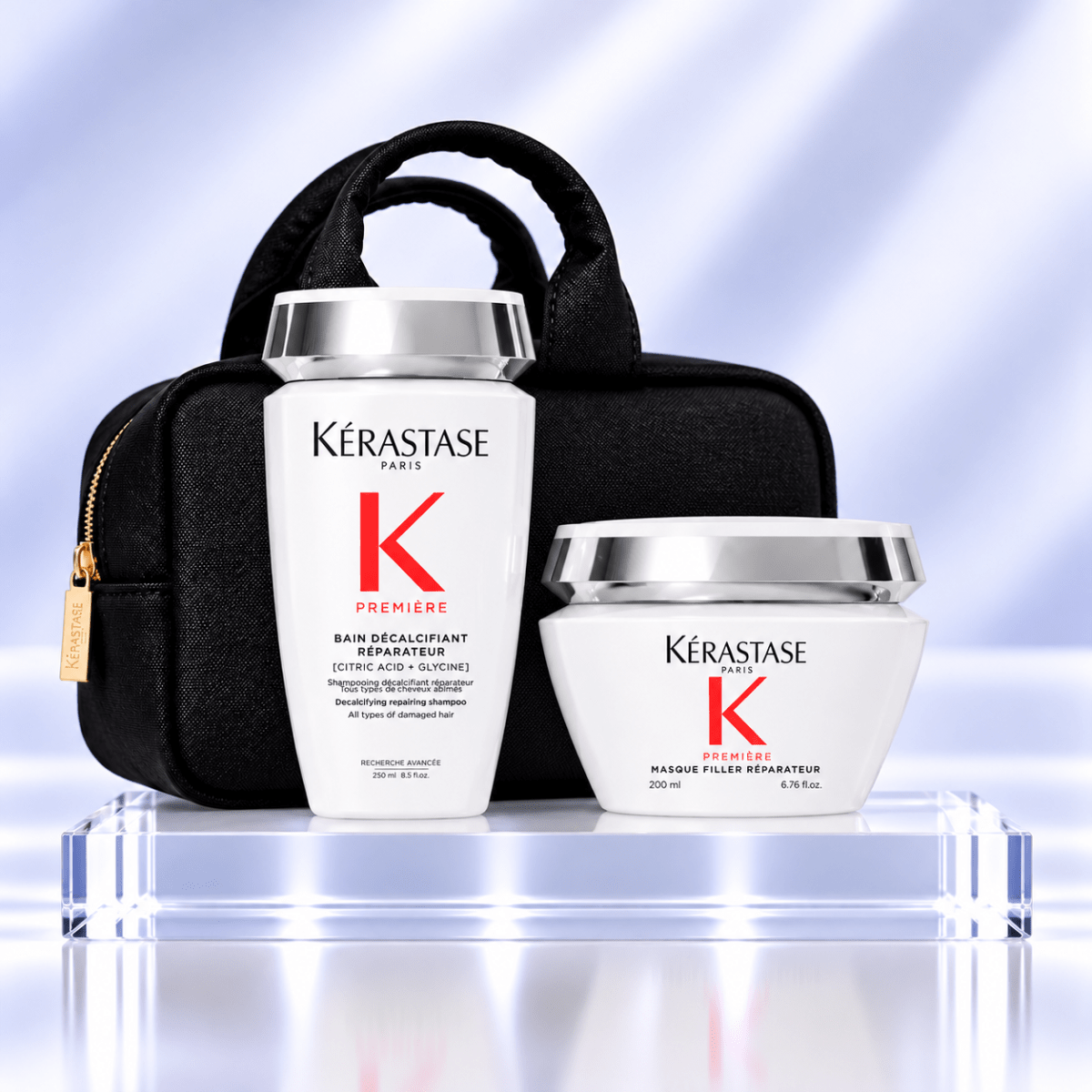 Kerastase Premiere Pack Cabello Dañado Shampoo 250 ml + Mascarilla 200 ml + Bolso1