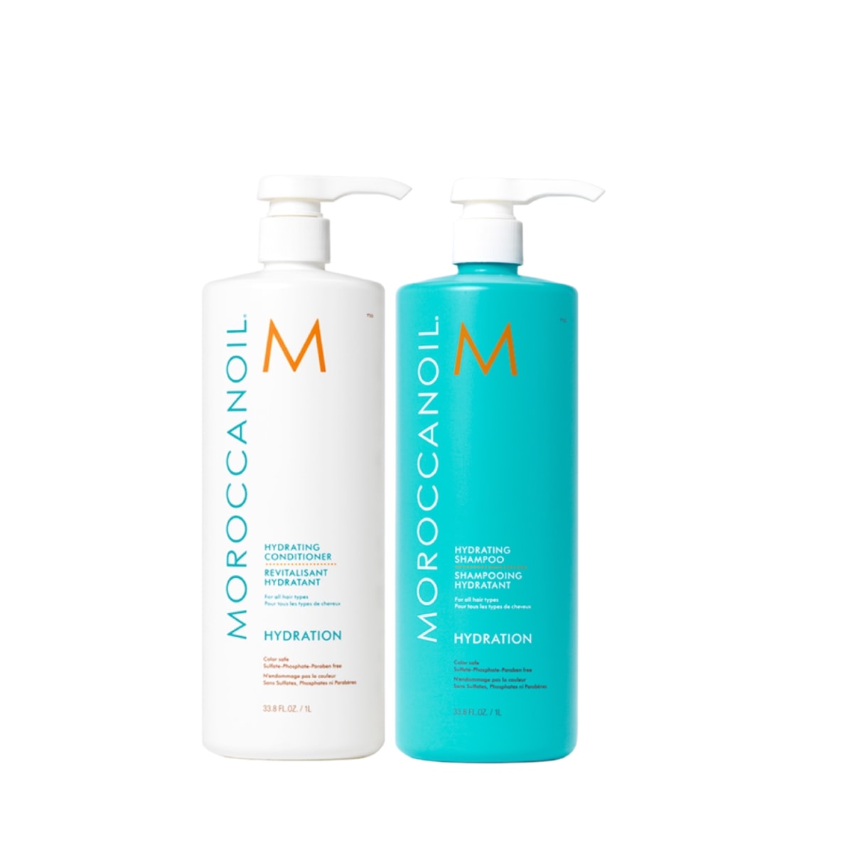 Moroccanoil Dúo Hidratación Champú 1000 ml + Acondicionador 1000 ml1