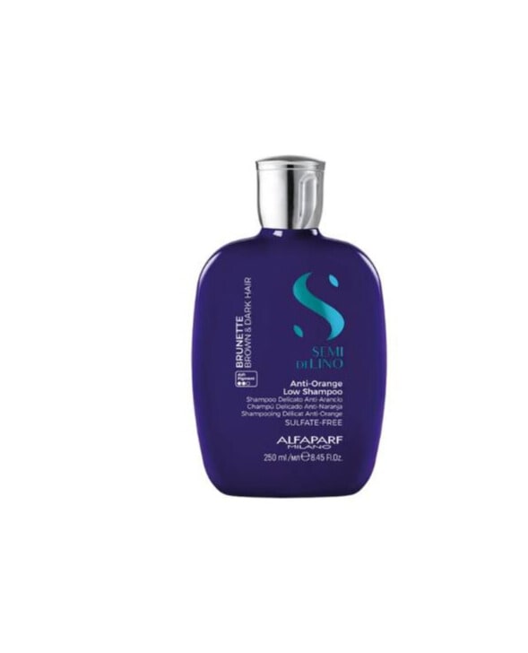 Alfaparf Milano Semi Di Lino Anti Orange Low Shampoo Neutralizador Cabello Castaño o Moreno 250 ml1