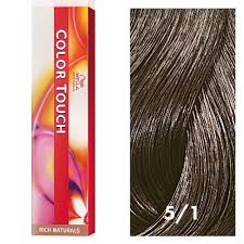 Wella Professionals Color Touch Tinte Semipermanente Castaño Claro Cenizo 5/1 60 gr1