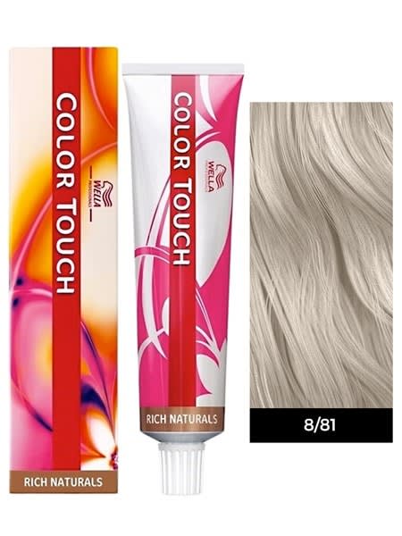 Wella Professionals Color Touch Tinte Semipermanente Rubio Claro Perlado Ceniza 8/81 60 gr1