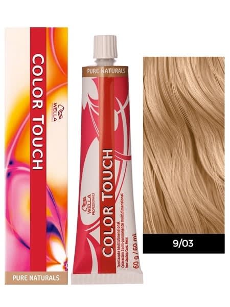 Tinte semipermanente color touch Rubio Extra Claro Natural Dorado 9/03 60gr1