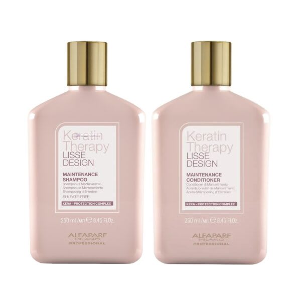 Alfaparf Milano Keratin Therapy Pack Shampoo 250 ml + Acondicionador 250 ml Mantenimiento Post Alisado1