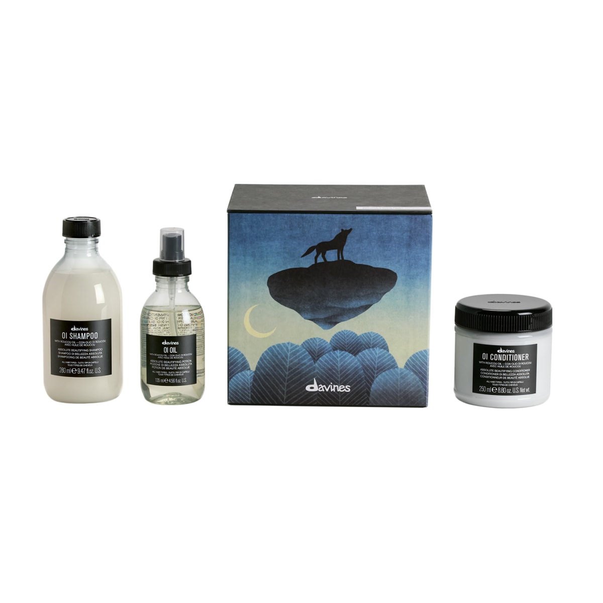 Davines OI Pack Shampoo 280 ml + Acondicionador 250 ml + OI Oil 135 ml Control Frizz y Brillo1