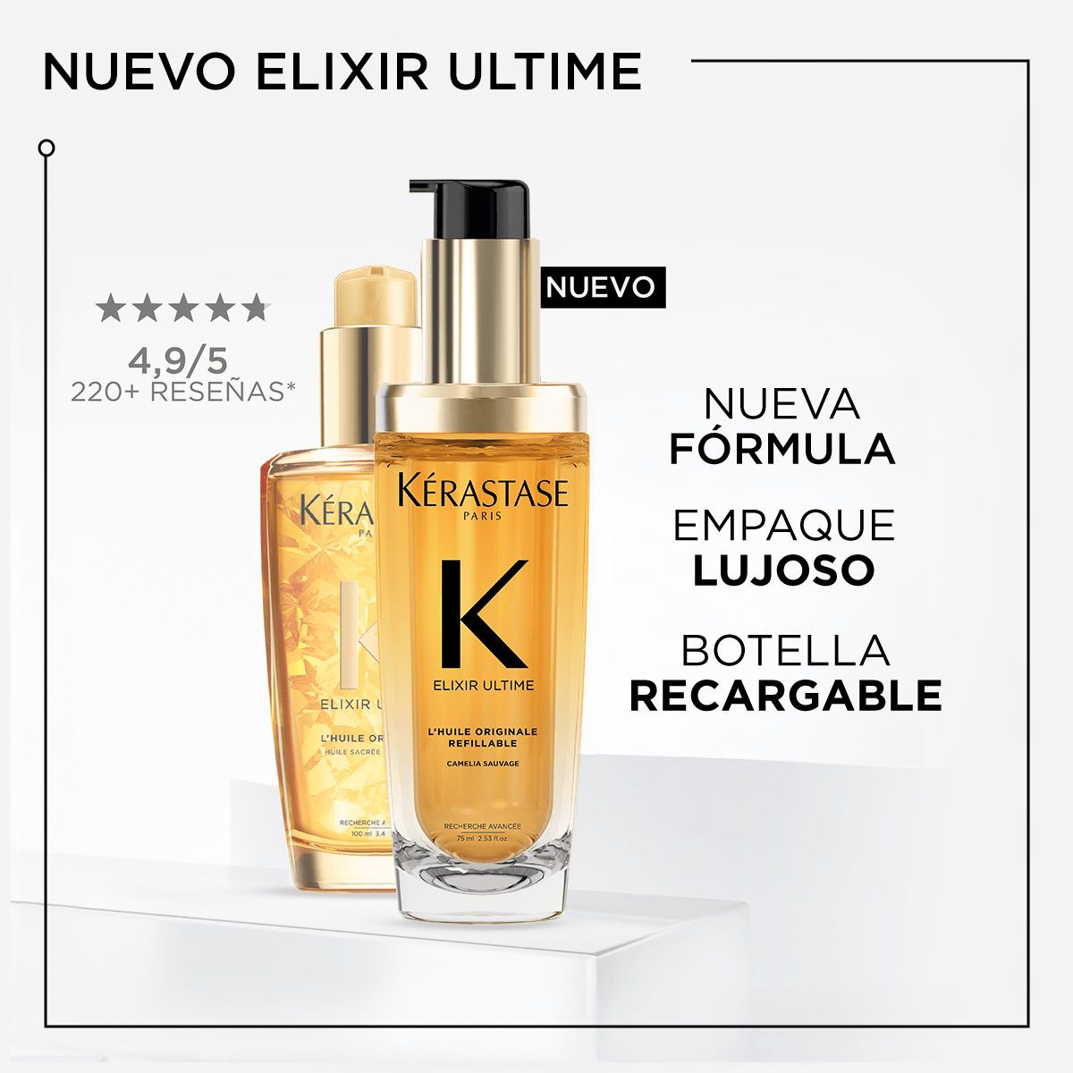 KERASTASE ELIXIR ULTIME HUILE ORIGINALE RECARGABLE 75ML4