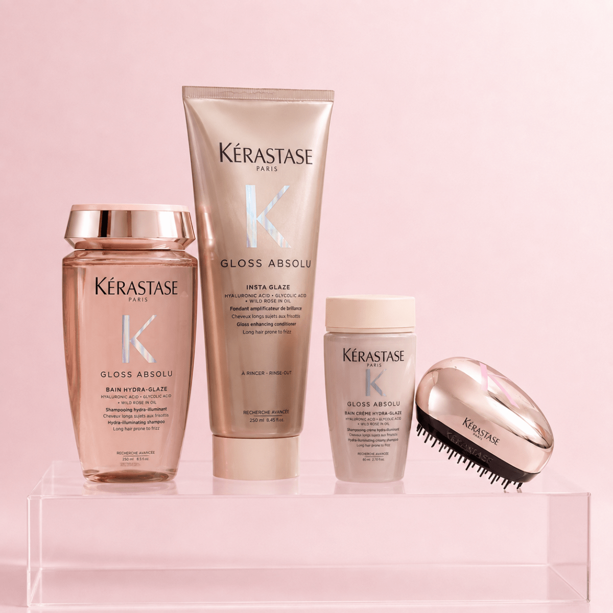 Kérastase Gloss Absolu Antifrizz Cabello Fino Pack Shampoo 250ml + Acondicionador 250ml + Travel Size2