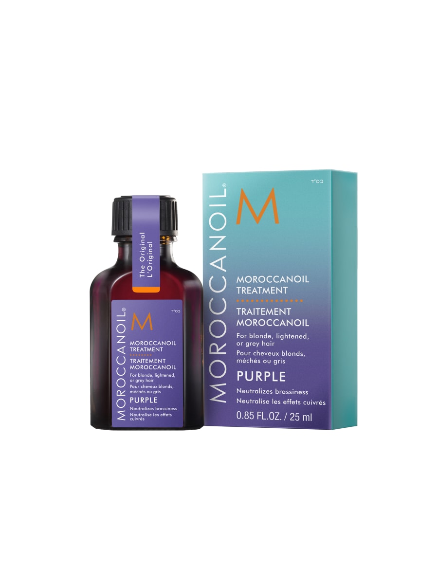 Moroccanoil Treatment Purple para Cabello Rubio, Decolado o Canoso Travel 25 ml1