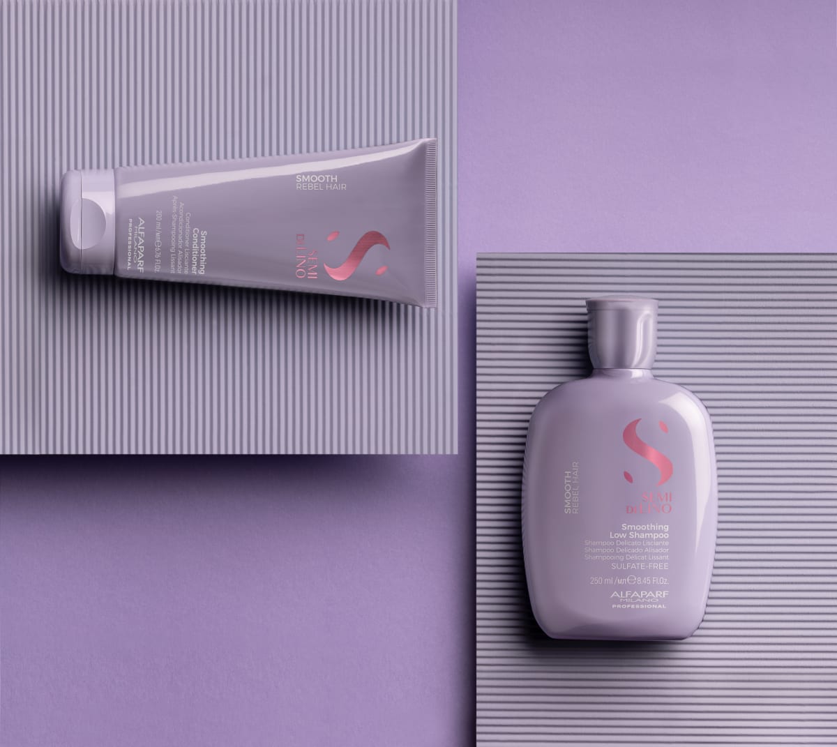 Alfaparf Milano Semi Di Lino Smoothing Pack Shampoo + Acondicionador Alisado1