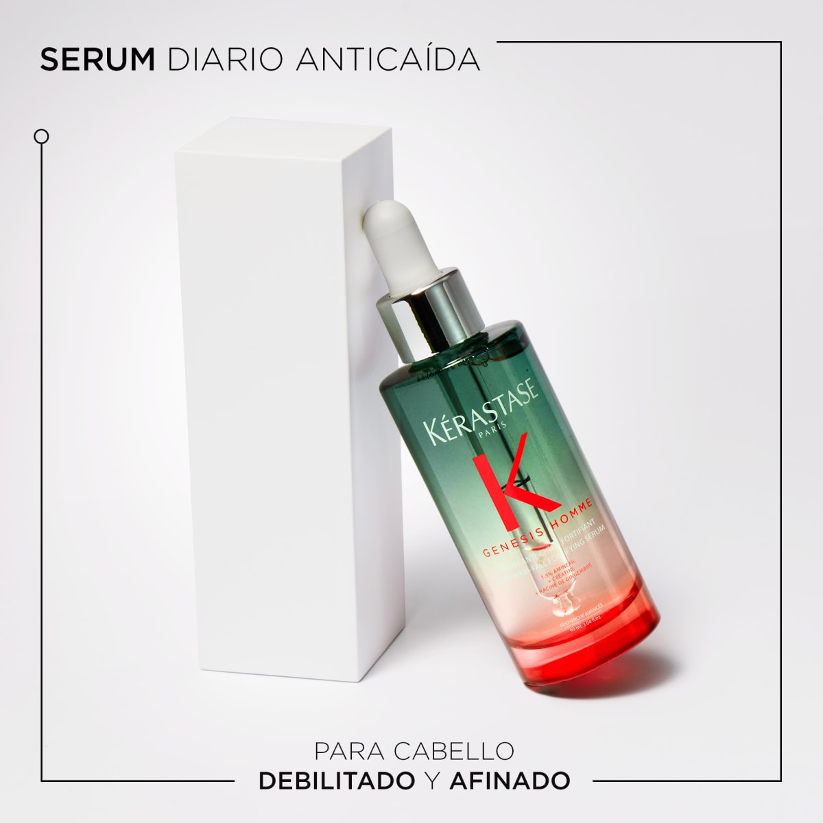 Kerastase Sérum Anti-chute Fortifiant Homme  cuero cabelludo con caída 90 ml2