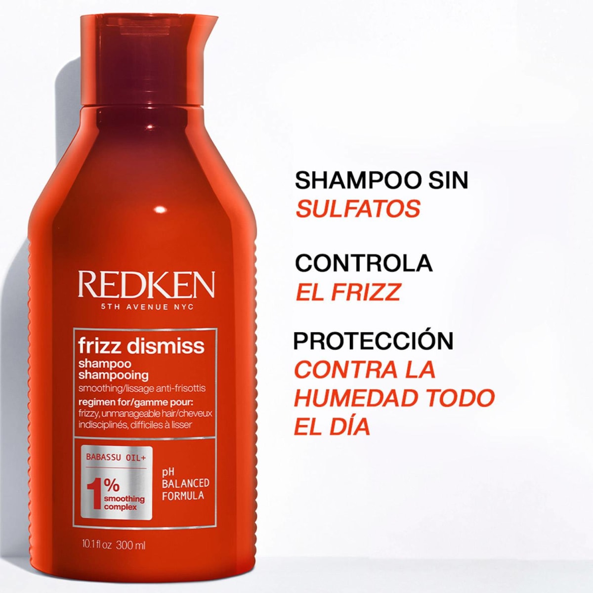 Pack Duo Redken Frizz Dismiss – Shampoo 300 ml, Acondicionador 300 ml + neceser de regalo4