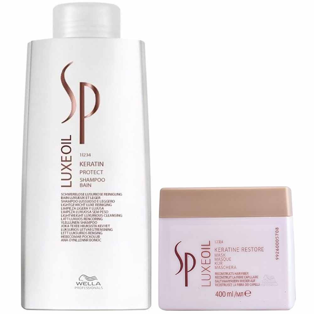 Wella Professionals SP Luxe Oil Pack XL Shampoo 1000 ml + Mascarilla 400 ml1