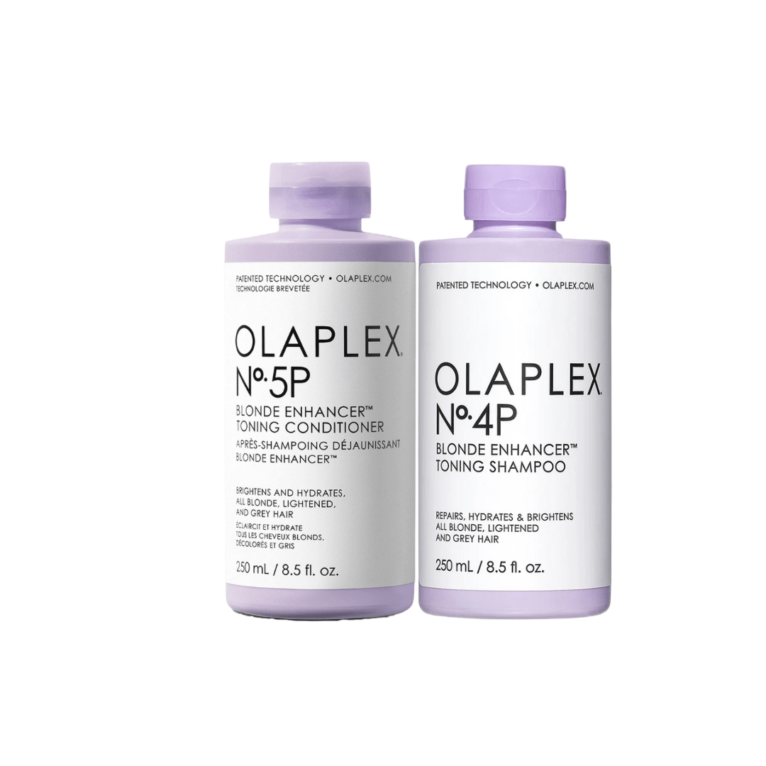 Olaplex Dúo Rubios Perfectos Shampoo 4P + Acondicionador 5P Blonde Enhancer1