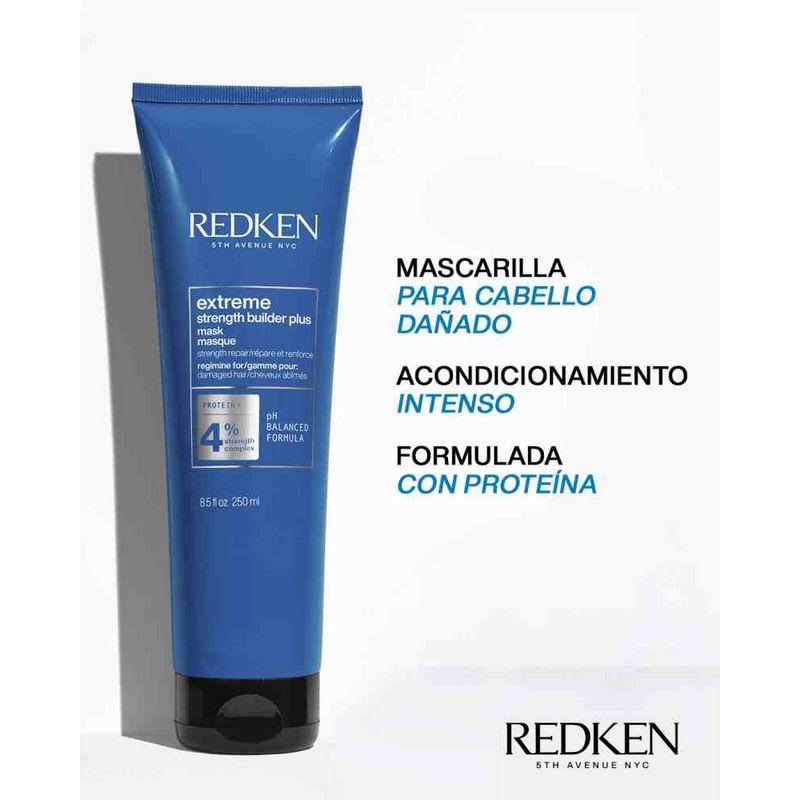 Pack Redken Extreme – Shampoo 300 ml, Acondicionador 300 ml, Mascarilla 150 ml + neceser de regalo4