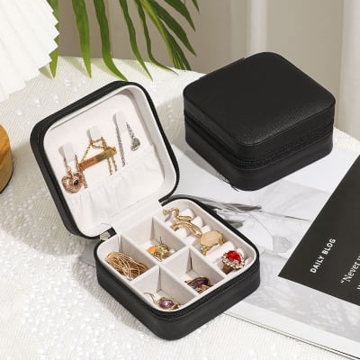 MINI JOYERO PORTATIL VIAJERO | NEGRO