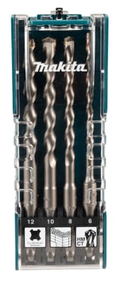 Set Brocas Concreto SDS PLUS 4 Piezas (6-12mm) MAKITA D-74756