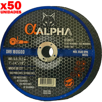 DISCO DESBASTE 7 X 6MM X 50 UNIDADES (V 2024)