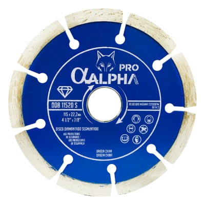 Disco Diamantado Segmentado 4 1/2