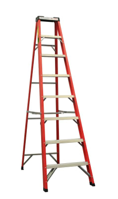 Escalera de Tijera Fibra de Vidrio 8 Escalones MIRLO FG07