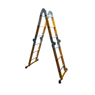 Escalera de Fibra de Vidrio 3,5 Metros 4x3 12 Peldaños