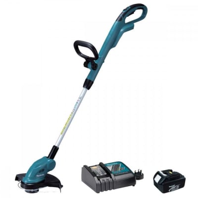 Orilladora Inalámbrica (DUR181) + Batería 18v 3.0Ah (BL1830B) + Cargador Rápido (DC18RC) MAKITA