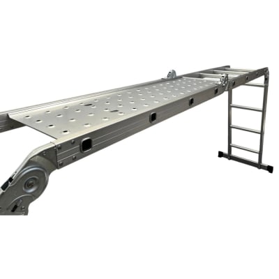 Plataforma de Trabajo para Escalera 4 Peldaños 115 x 32 cm (2 Unidades)
