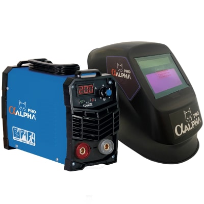 Soldadora 200 Amp + Mascara Profesional ALPHA