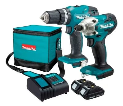 Taladro Percutor + Atornillador de Impacto Makita 18v DLX2336SYX
