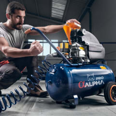 Compresor 24 Litros 2hp Moto ALPHA PRO