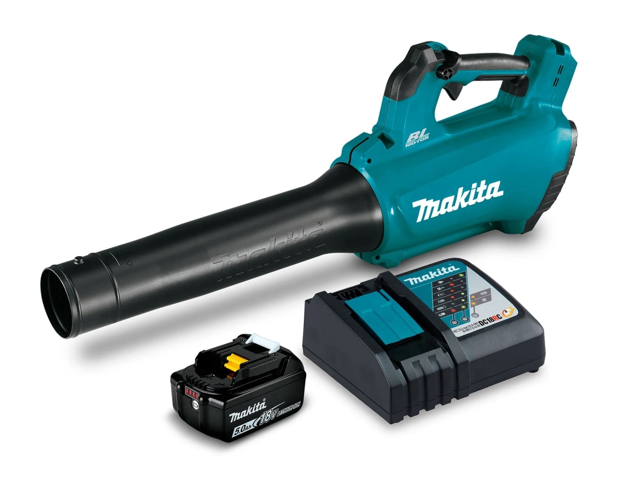 Soplador Inalambrico MAKITA (DUB184RT) + Bateria 18v 5.0Ah (BL1850B) + Cargador Rapido (DC18RC)1