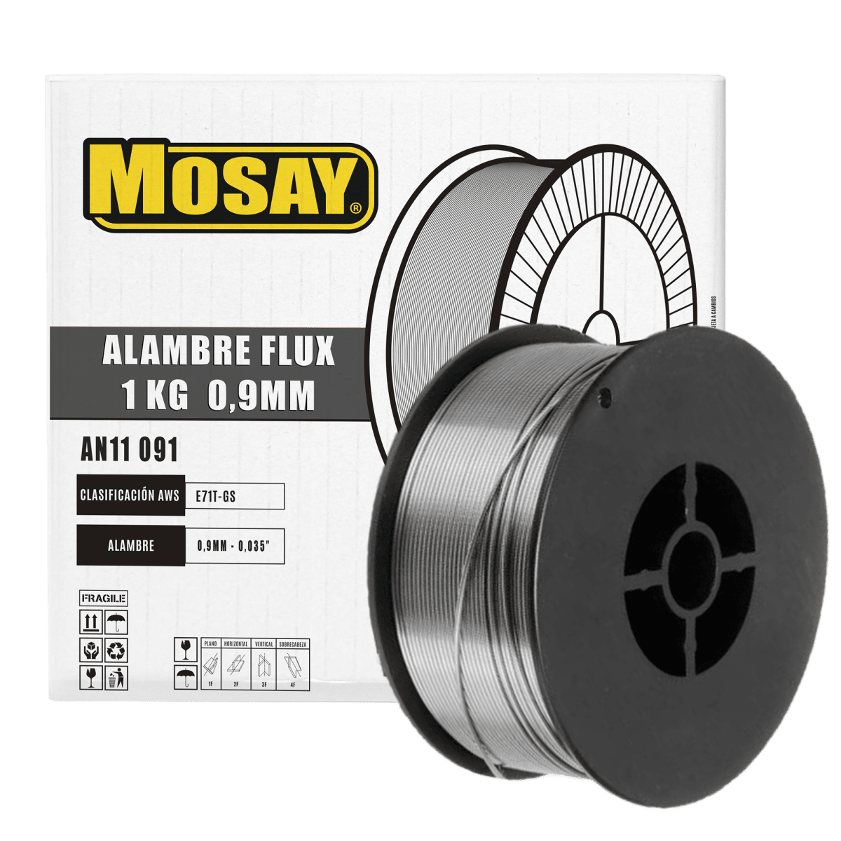 Soldadura Alambre MIG Flux 0.9 1kg MOSAY1