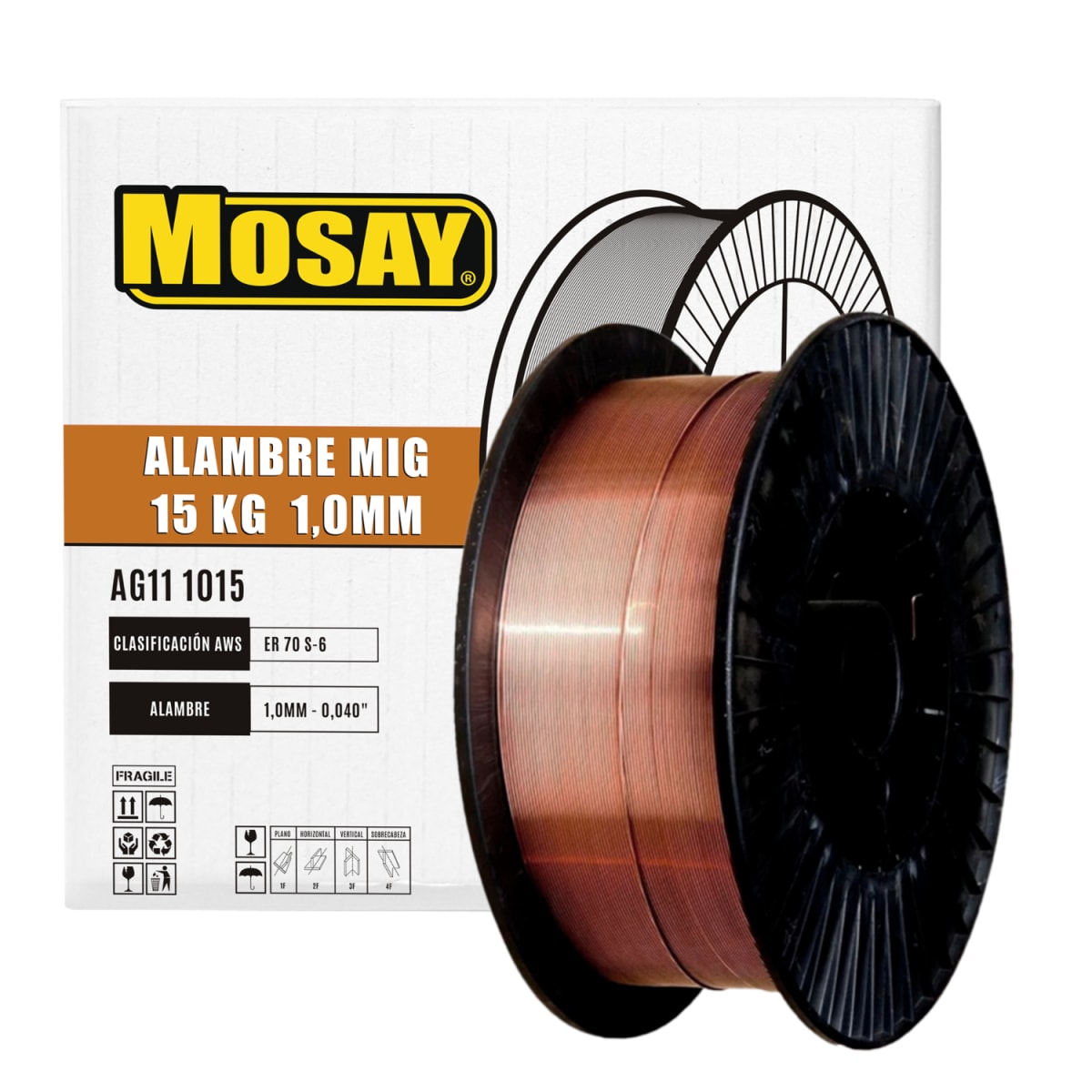 Soldadura Mig 1.0mm Rollo 15kg MOSAY1